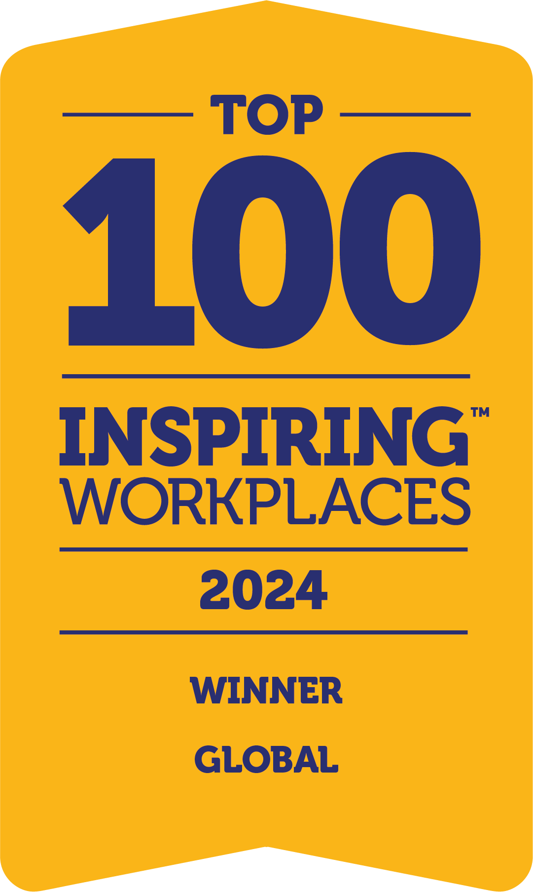 Banner that states IGS Energy is a Global Top 100 Inspiring Workplace