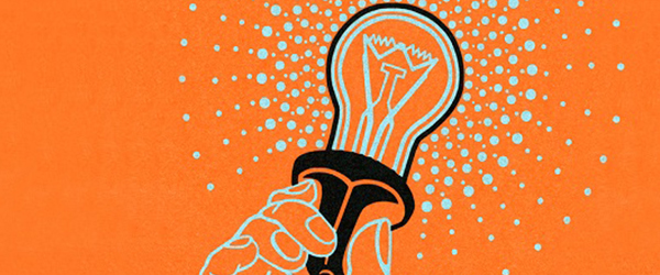 Graphic of a lightbulb being held up)