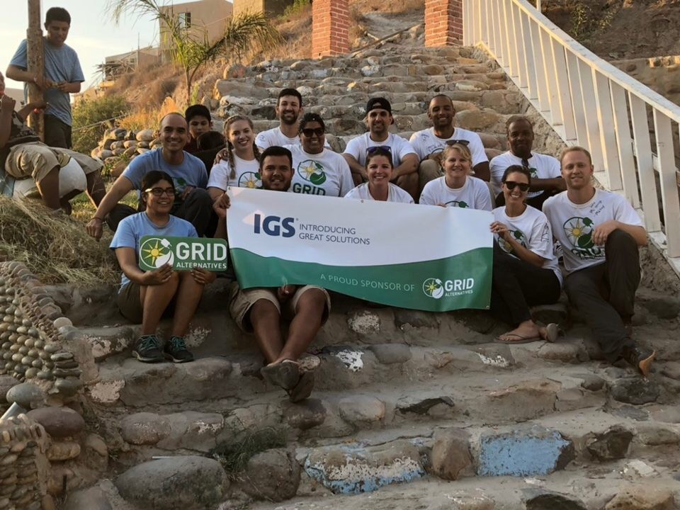 IGS Energy employees during 2018 GRID Alternatives trip