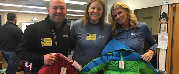 IGS Energy and Operation Warm Passing out Coats at Highland Elementary