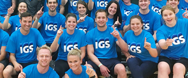 IGS Employees holding up No. 1